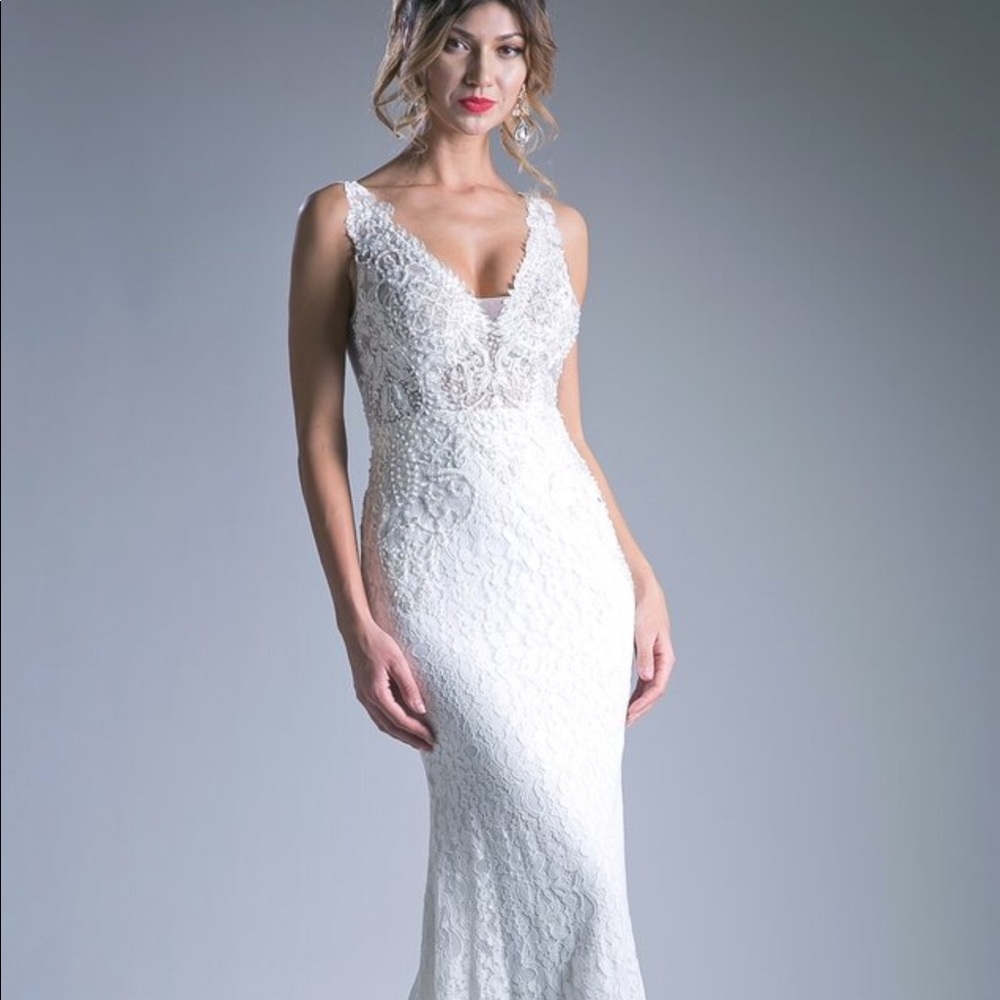 White wedding or formal gown